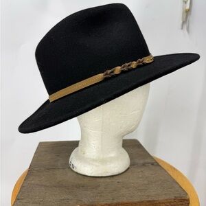 Scala authentic Dorfman Pacific Four Seasons Yellowstone black wool felt hat L